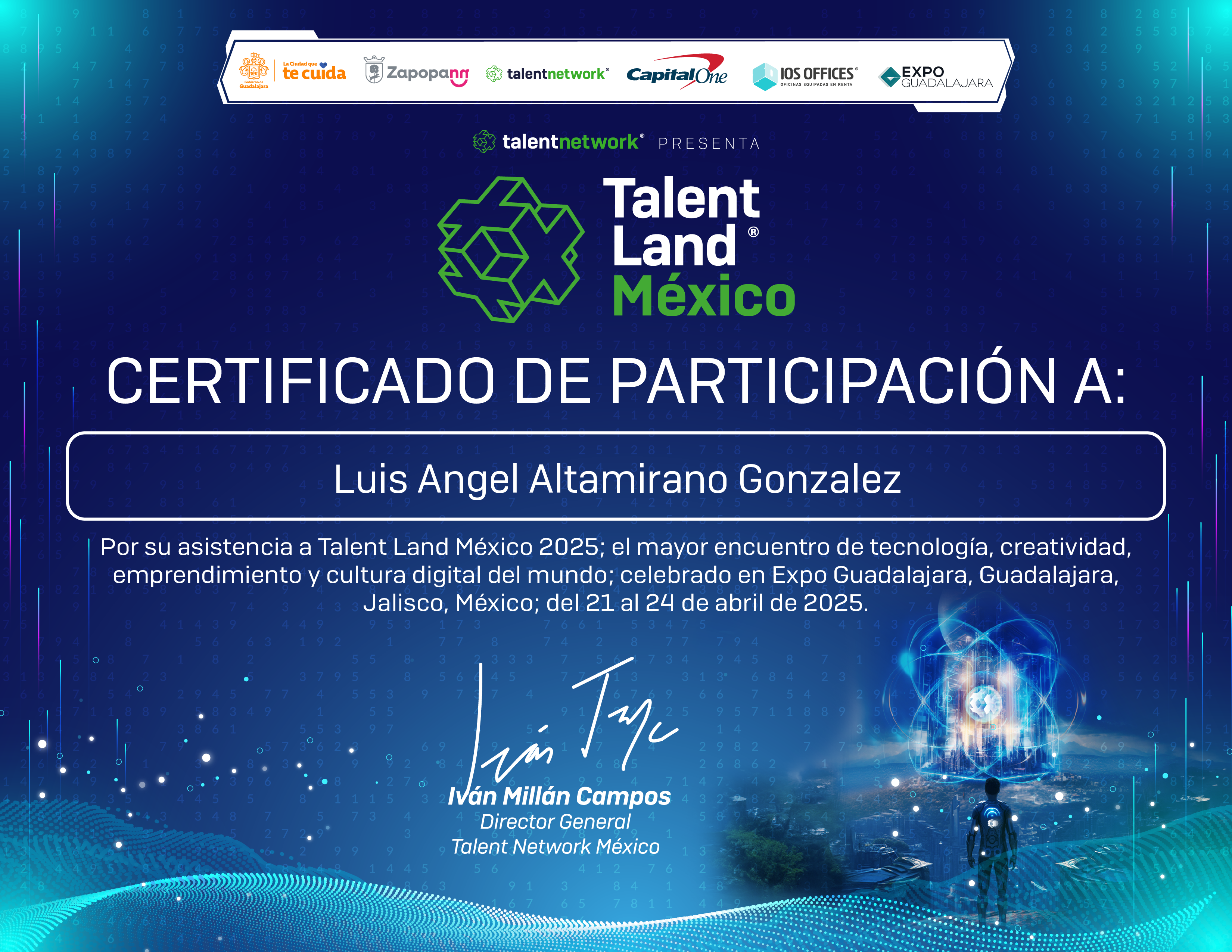 Reconocimiento adicional obtenido en Talent Land México